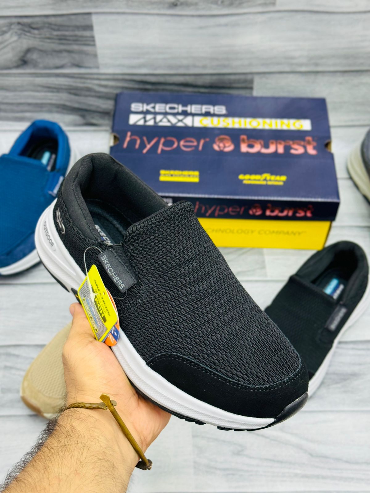 SKETCHER HYPER BURST -OUT DOOR BLACK