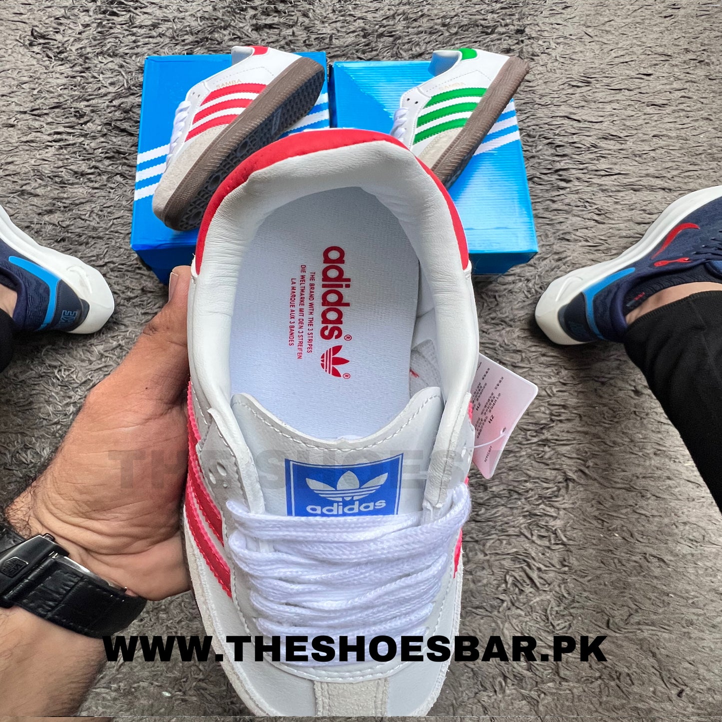 ADIDDAS SAMBA WHITE RED GUM (AAA GRADE)