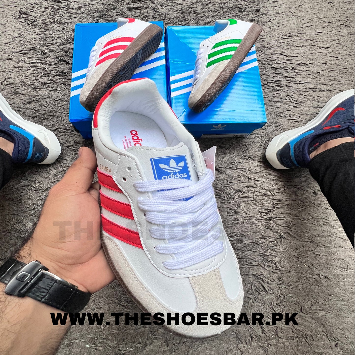ADIDDAS SAMBA WHITE RED GUM (AAA GRADE)