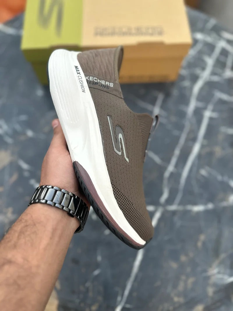 Skechers Slip inns-Max cushion-Dk Khaki