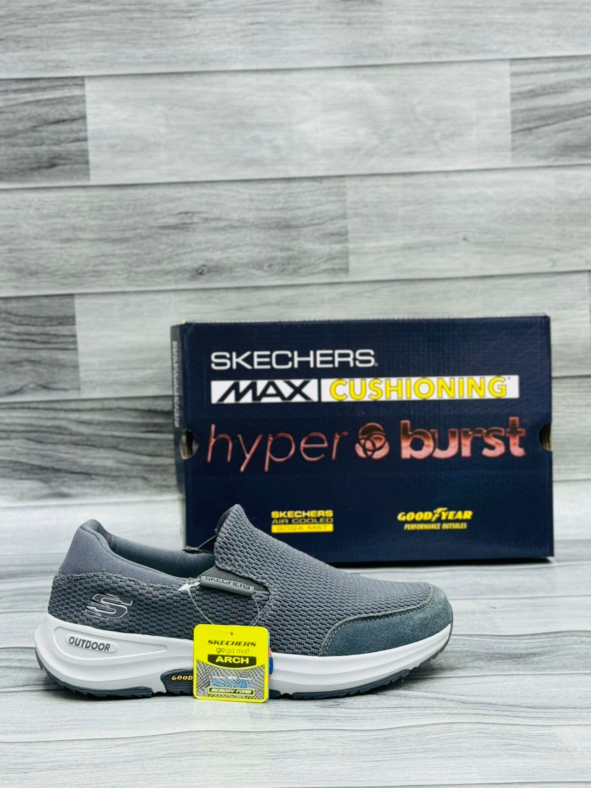 SKETCHER HYPER BURST -OUT DOOR GREY
