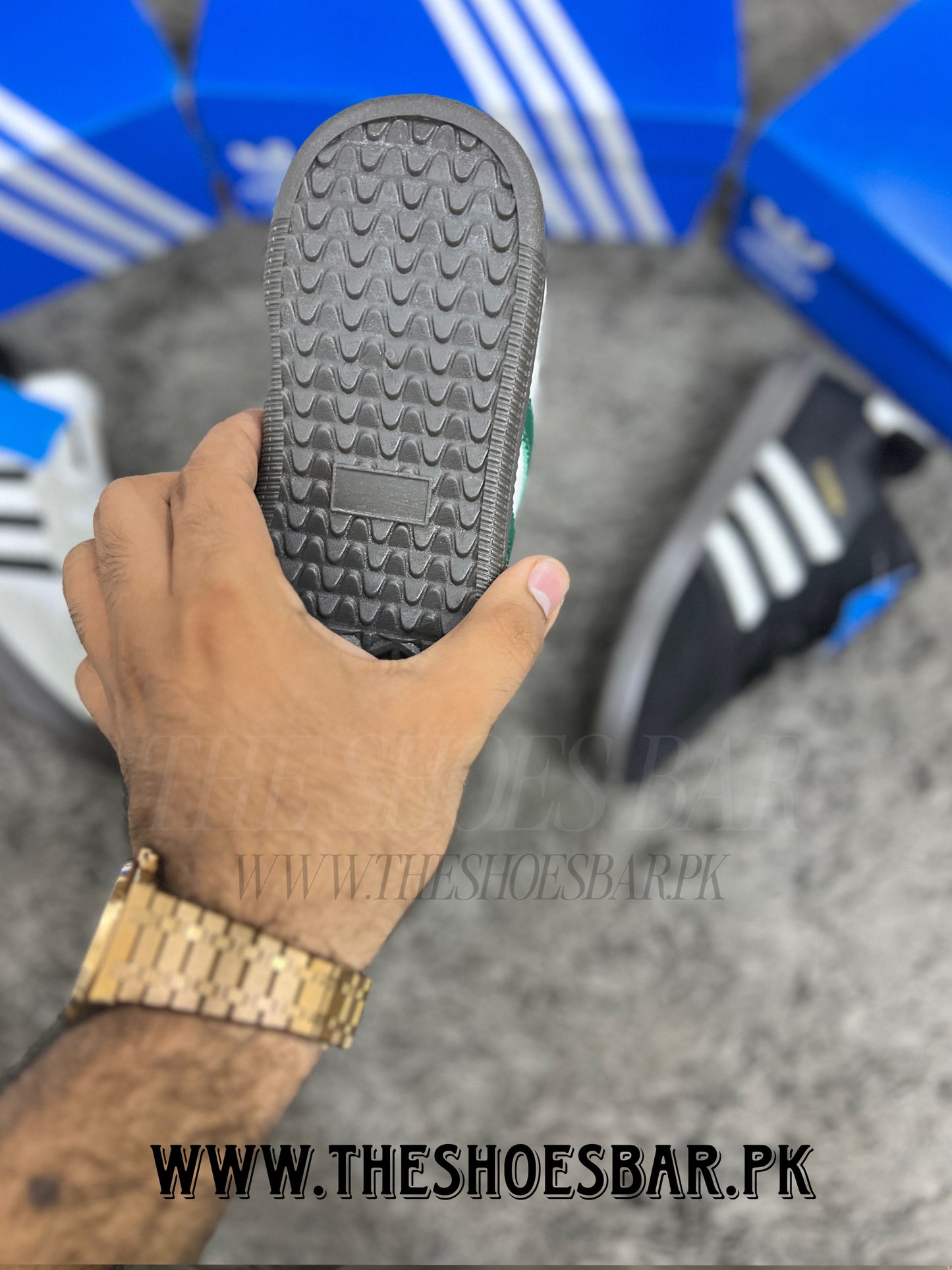 ADIDDAS SAMBA WHITE GREEN GUM (EB)