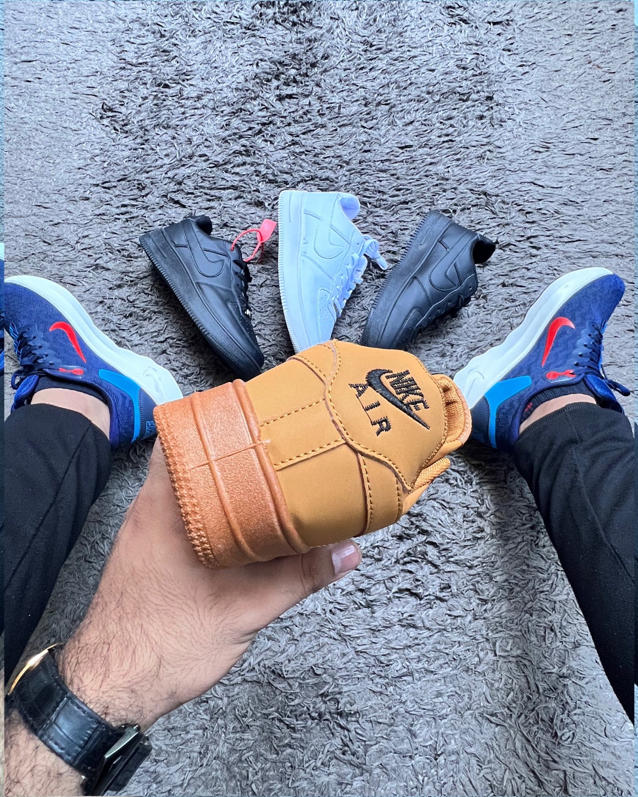 NIKE AIRFORCE 1 TRIPPLE BROWN