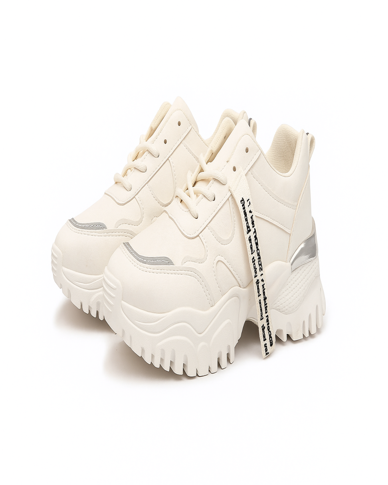 CHUNK HIGH SOLE SHOES (WHITE)