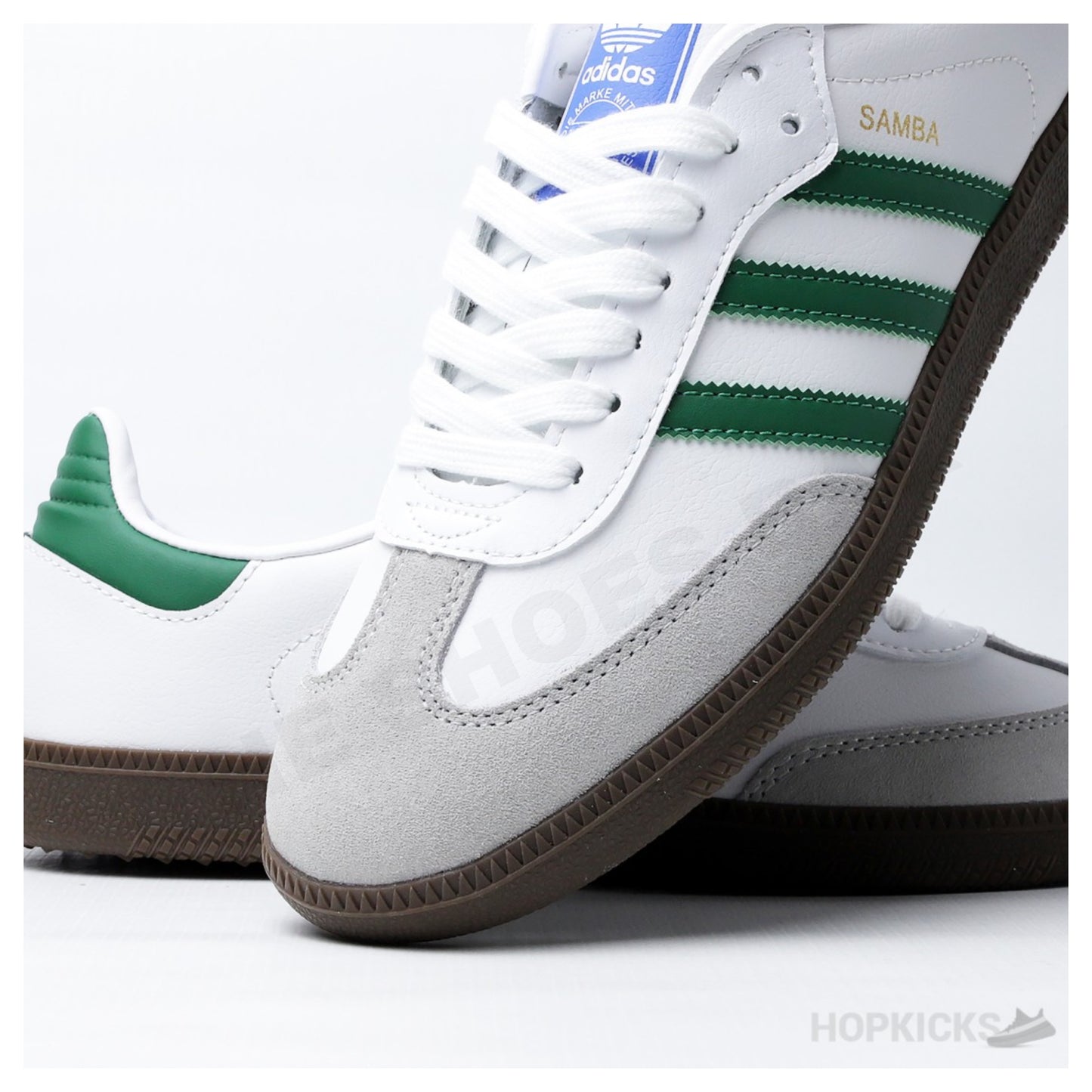 ADIDDAS SAMBA WHITE GREEN GUM (AAA GRADE)