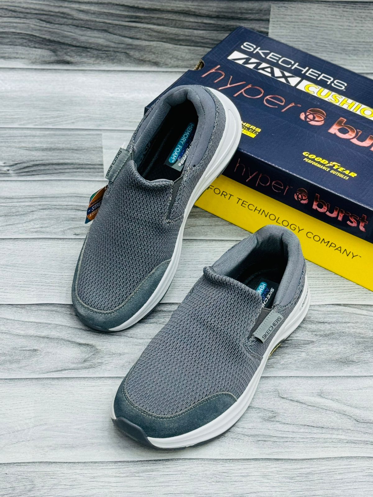SKETCHER HYPER BURST -OUT DOOR GREY