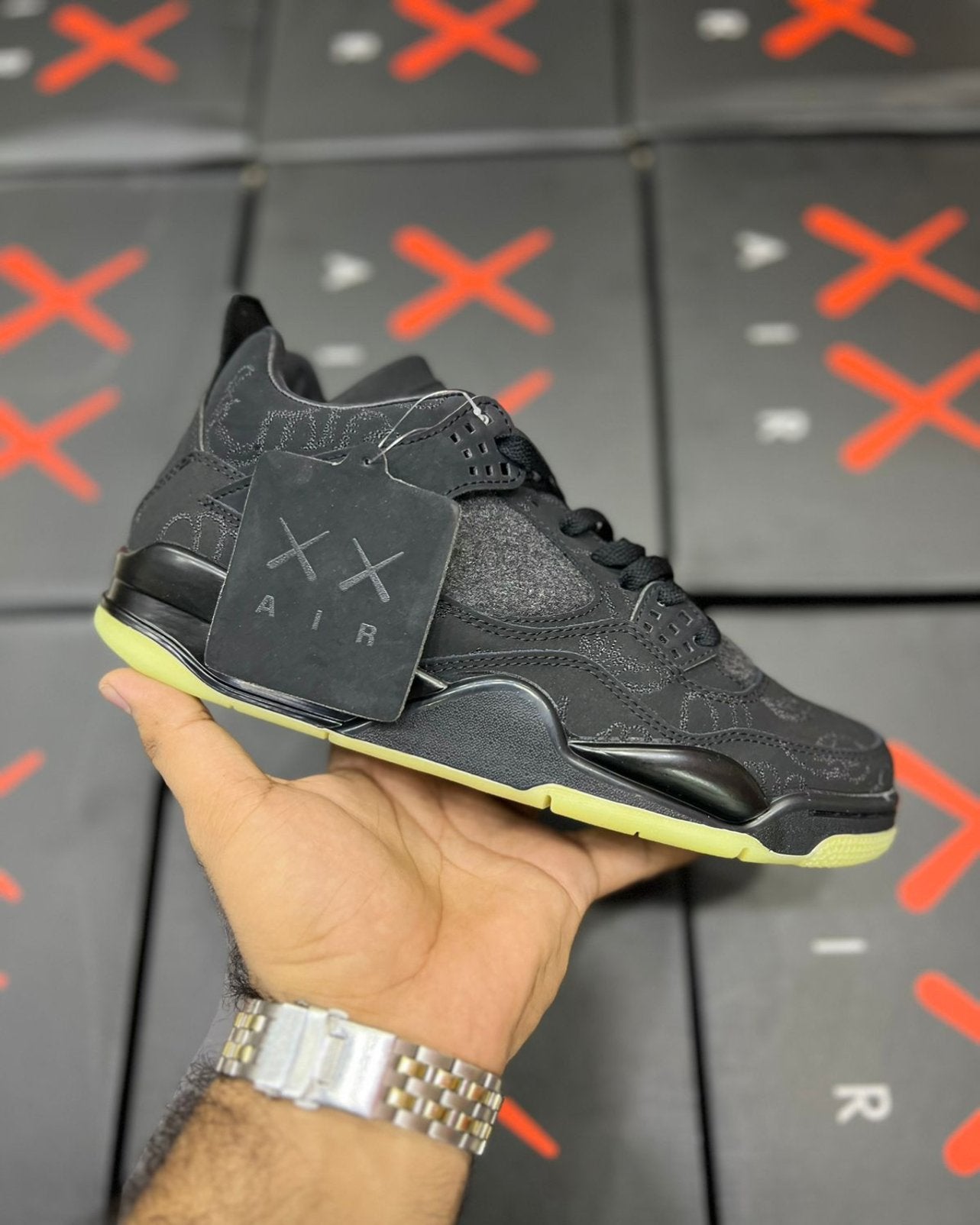 JORDAN X KAWS BLACK – The Shoes Bar - Main Image