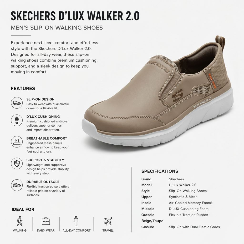 D'LUX WALKER 2.0 (KHAAKI)