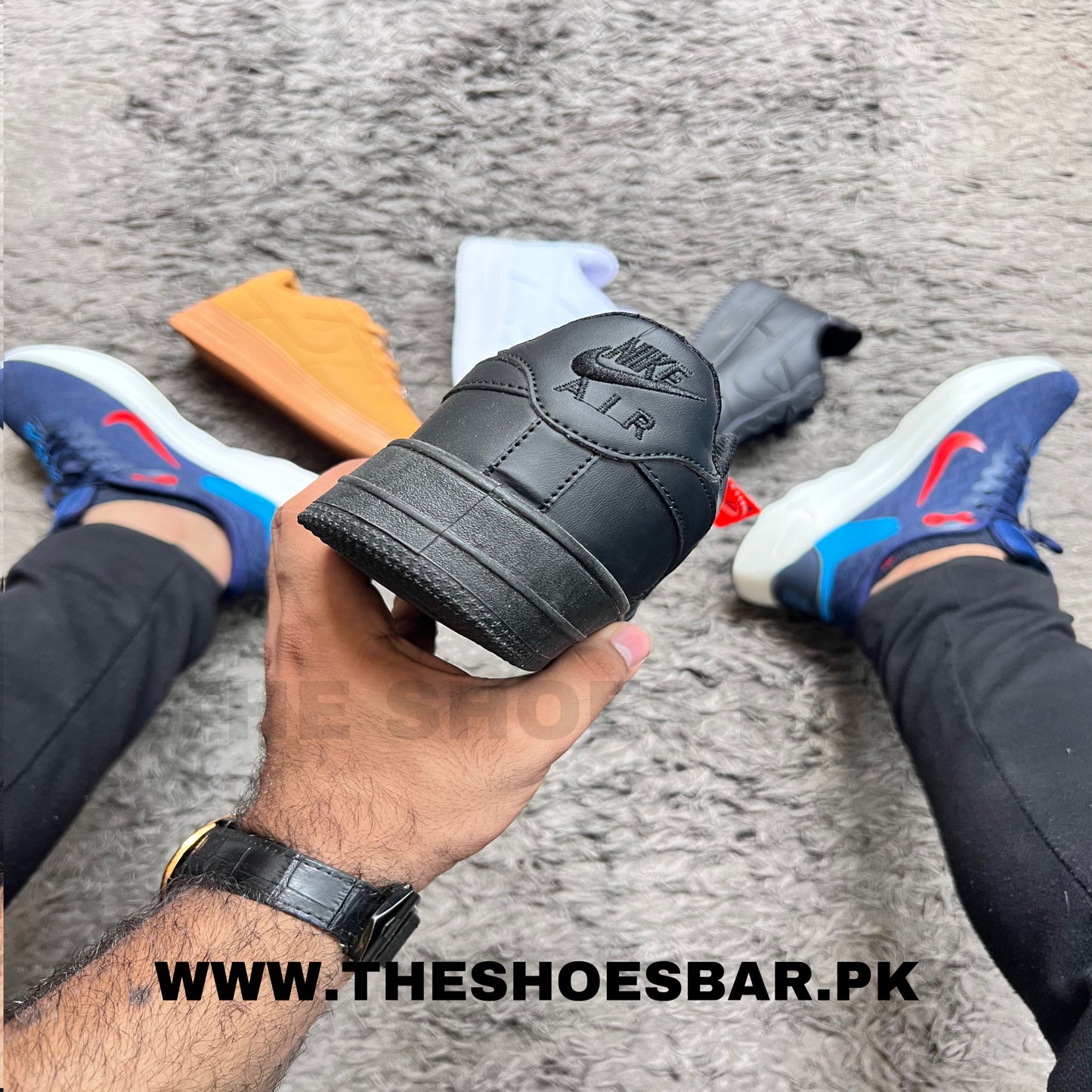 NIKE AIRFORCE 1 TRIPPLE BLACK