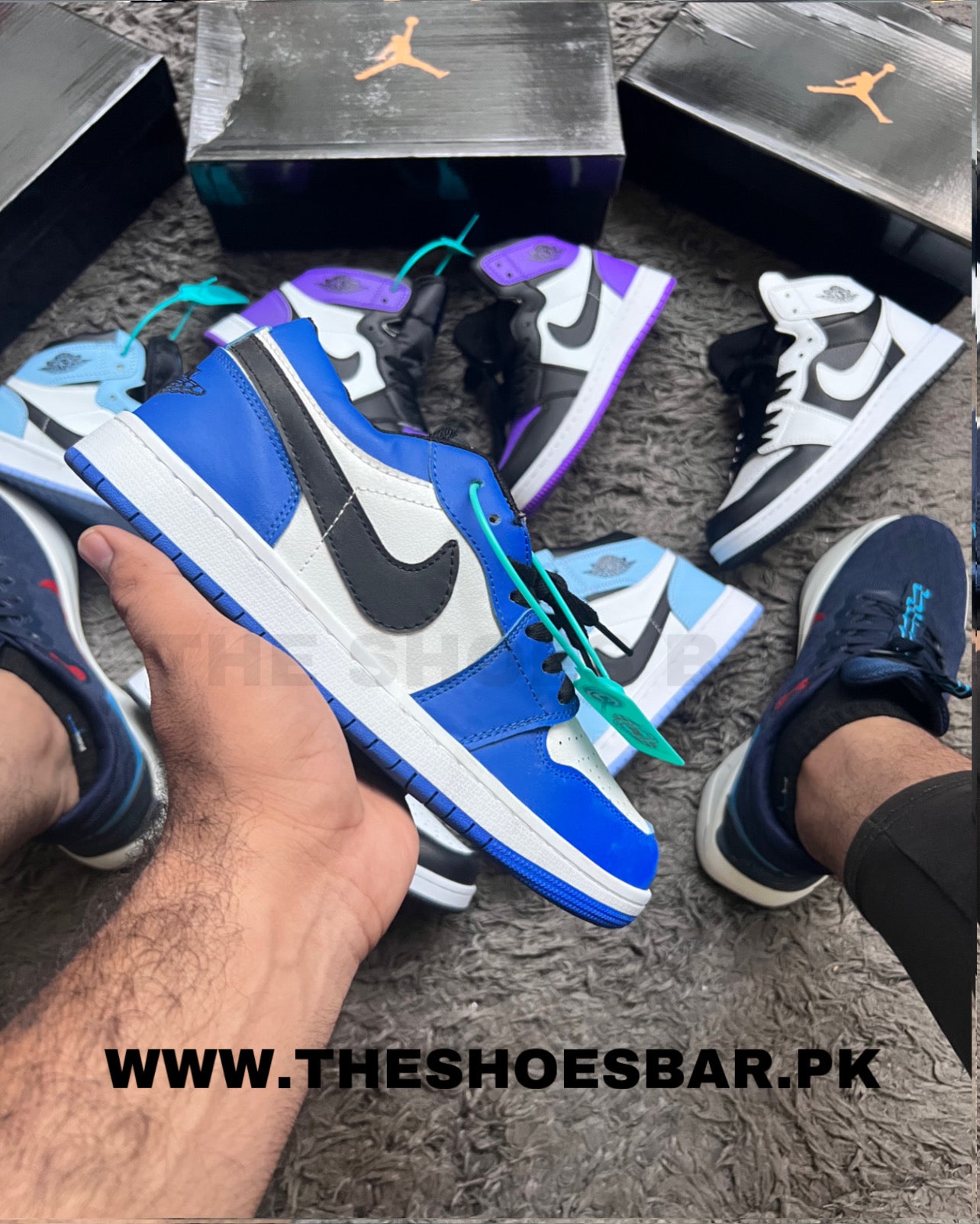 Nike Air Jordan 1 Low - blue/black