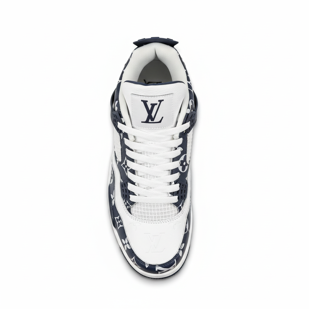 AIR JORDAN 4 NAVY WHITE LV