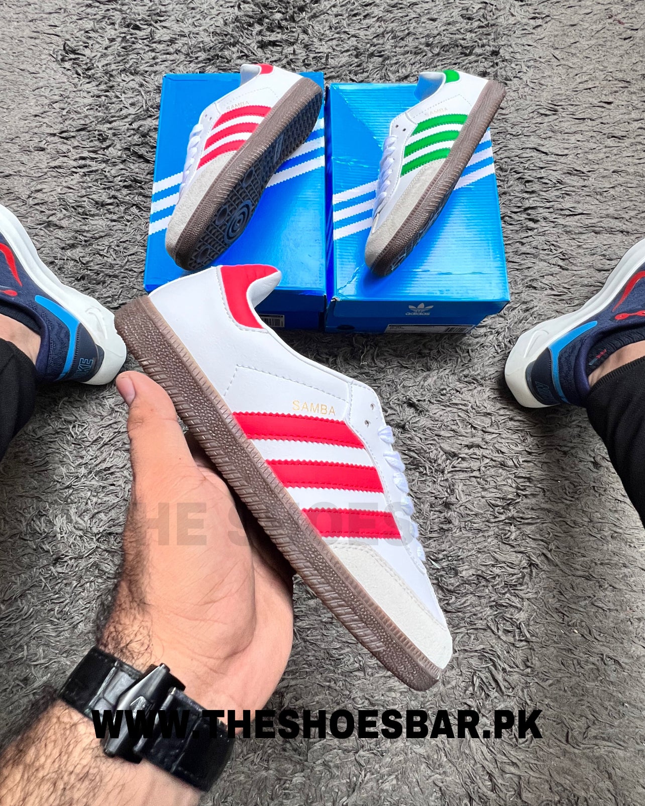ADIDDAS SAMBA WHITE RED GUM (AAA GRADE)