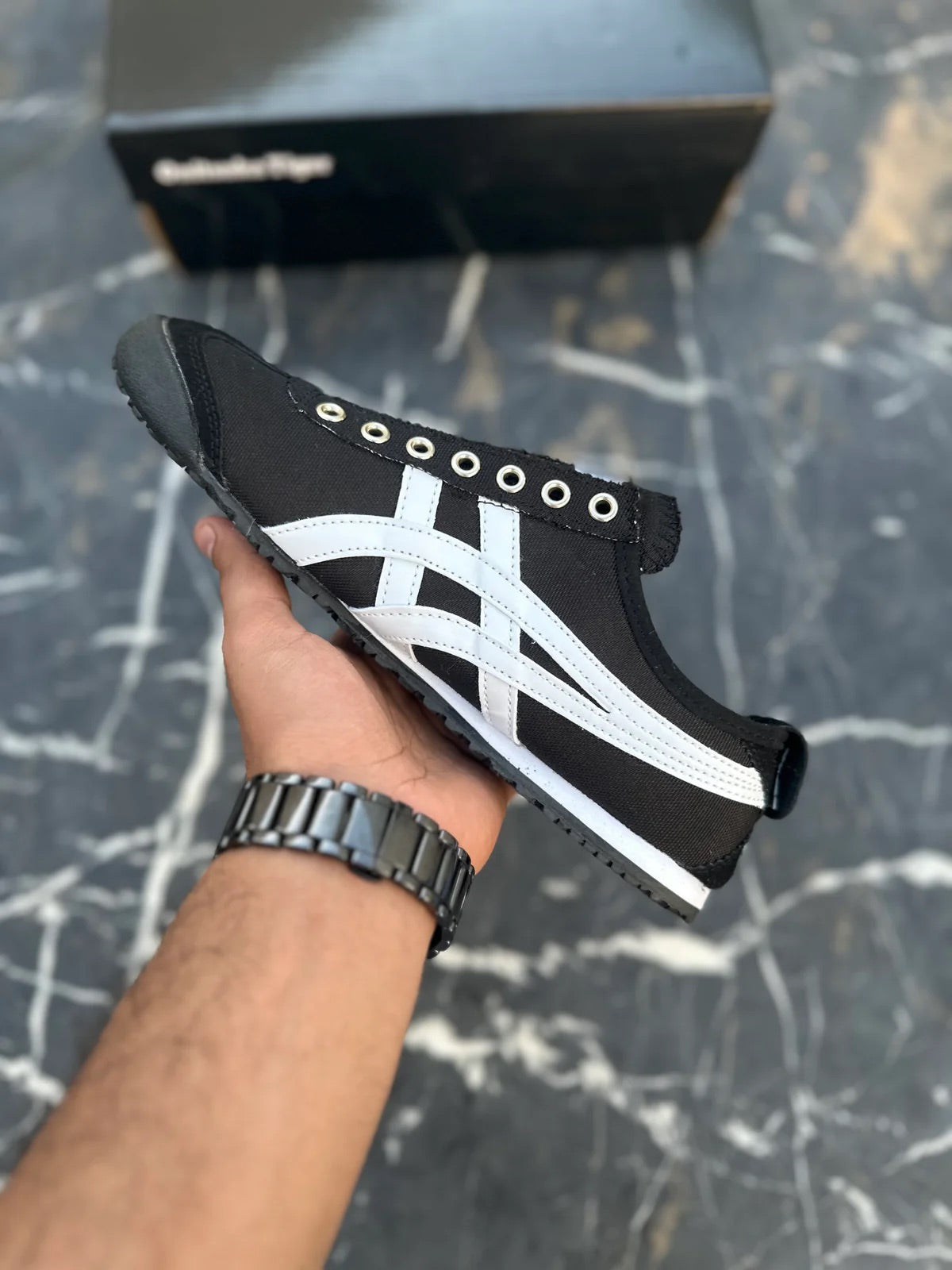 Onitsuka mexico 66 Black Slip ons