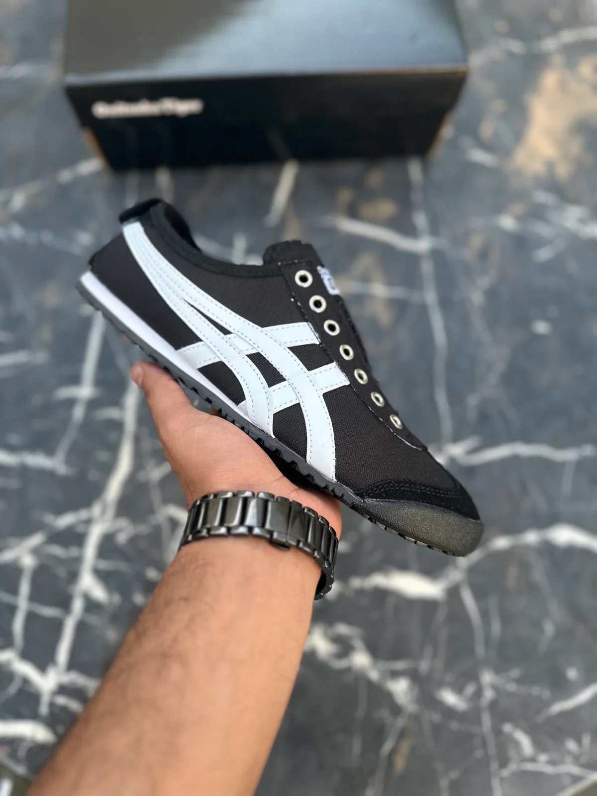 Onitsuka mexico 66 Black Slip ons