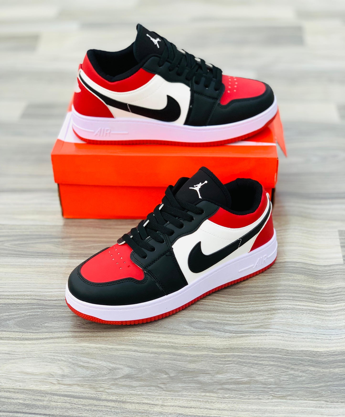 Nike Dunk Air Jordan 1 Low - BRED RED