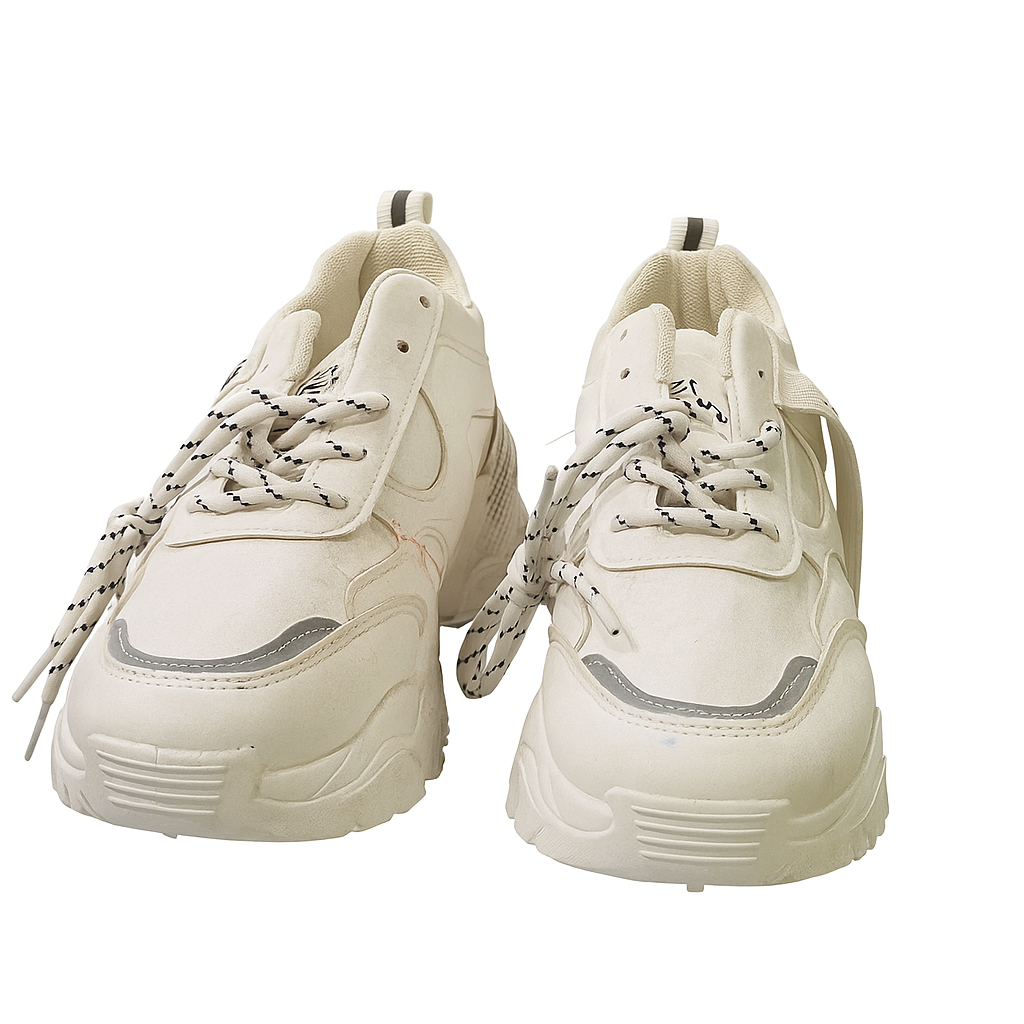 CHUNK HIGH SOLE SHOES (WHITE)