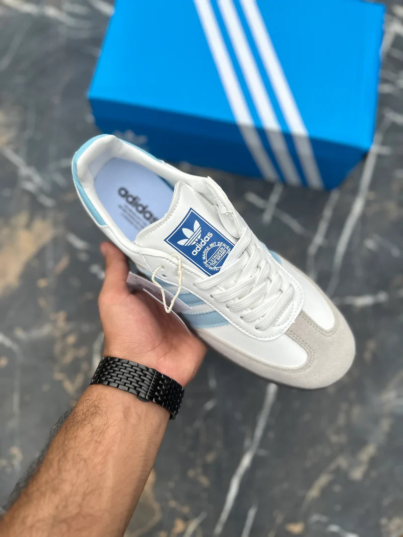 ADIDDAS SAMBA OG CLOUD WHITE SKY BLUE (AAA GRADE)