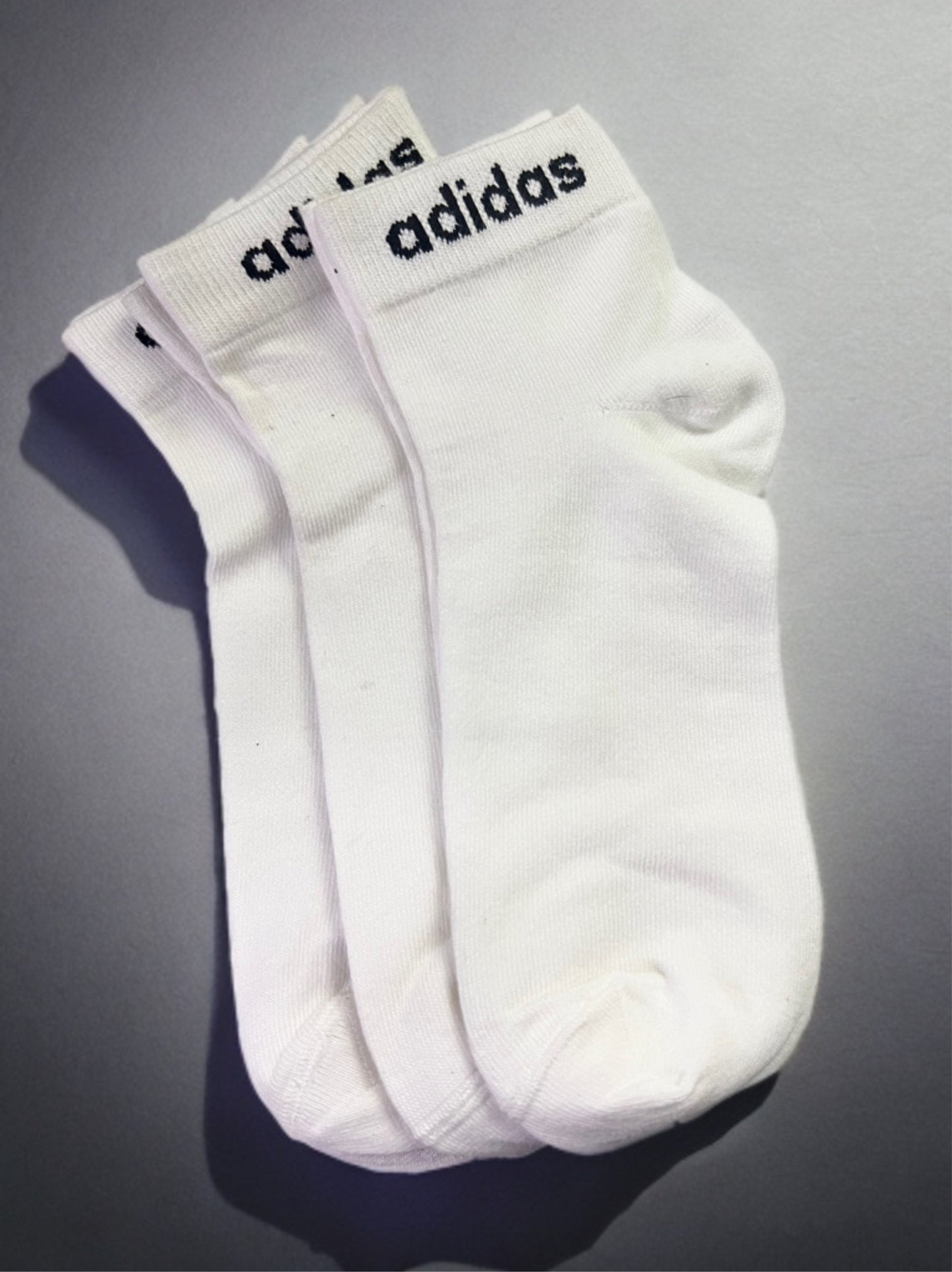 ADIDAS SOCKS WHITE AAA- ANKLE (PACK OF 3)