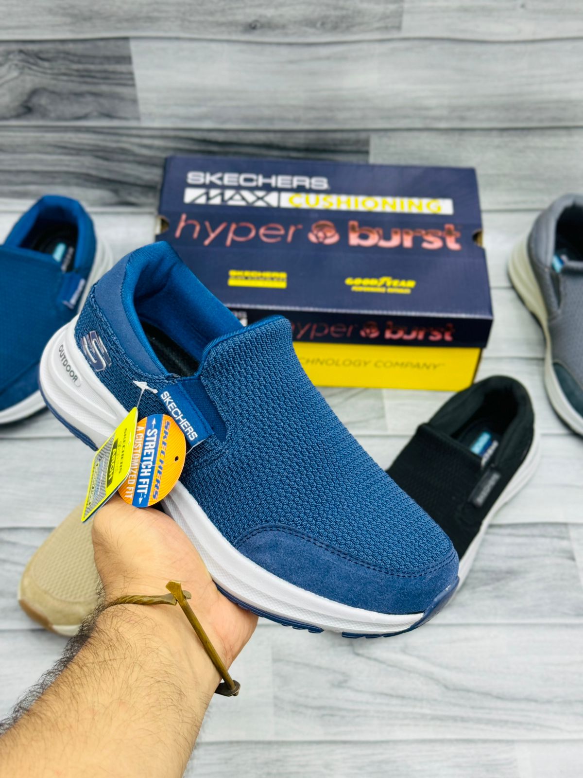 SKETCHER HYPER BURST -OUT DOOR BLUE