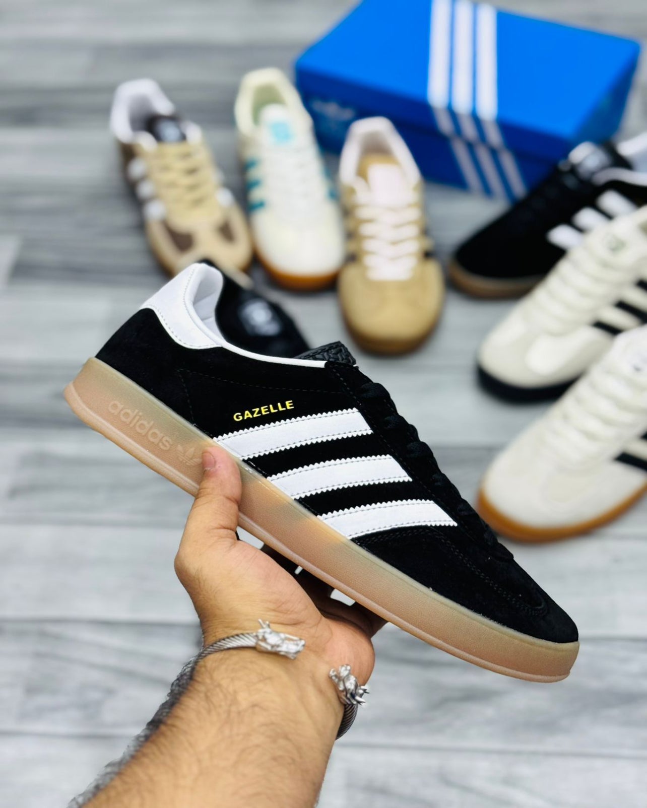 ADIDAS Gazelle (BLACK Suede) (AAA GRADE)