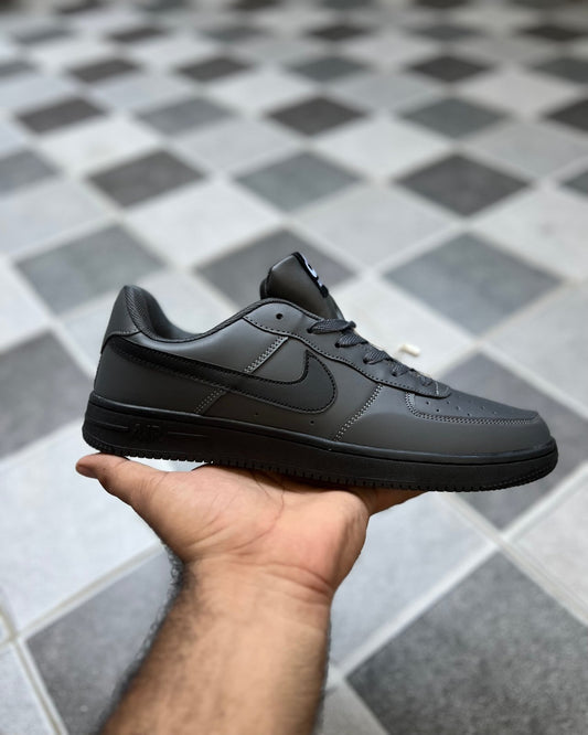 NIKE AIRFORCE 1 CHARCOAL GREY BLACK