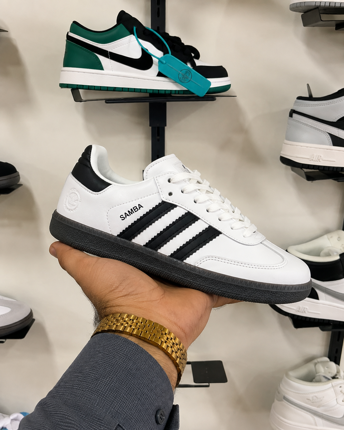 ADDIDAS SAMBA OG WHITE BLACK GUM (FEMALE)