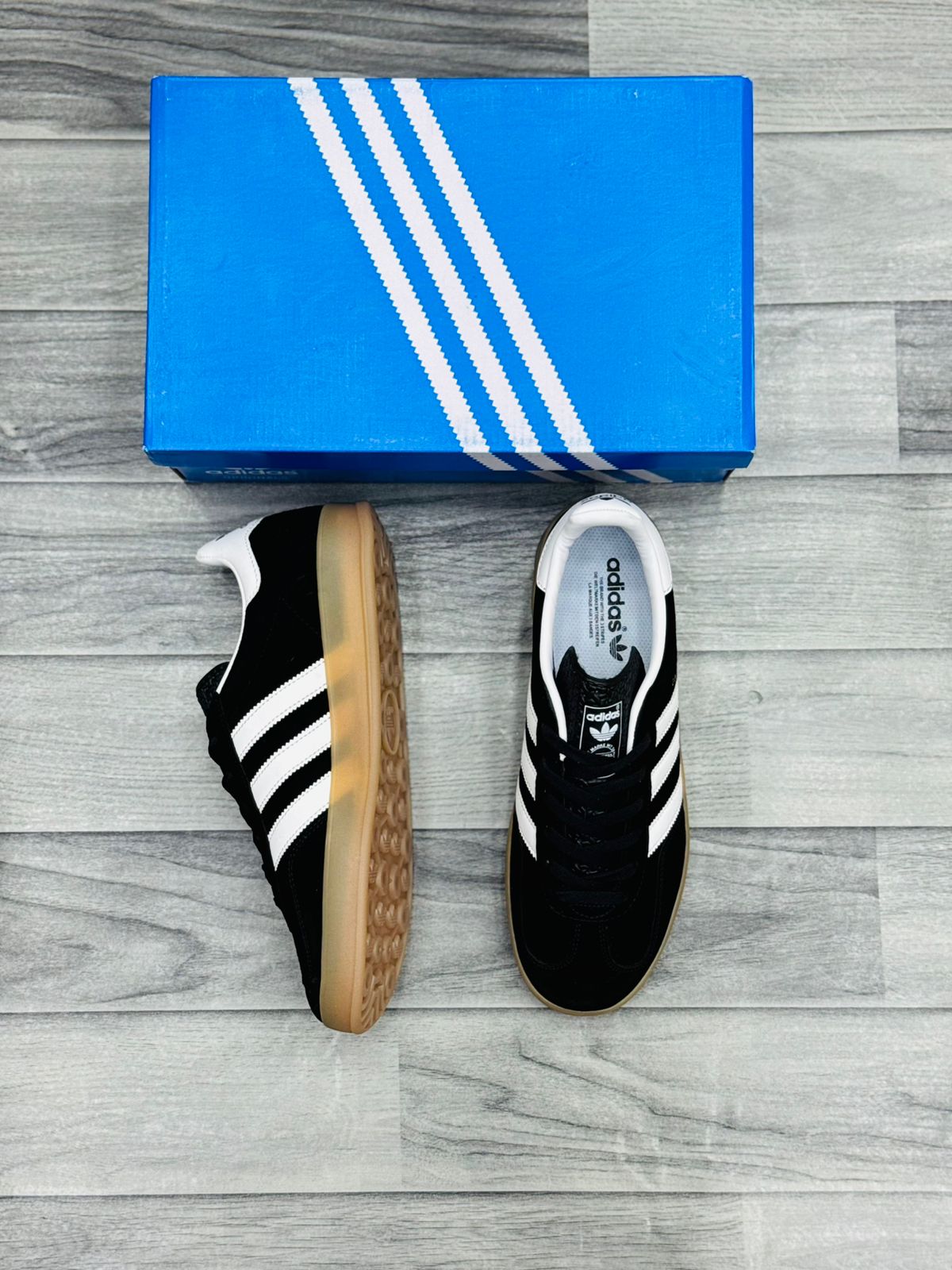 ADIDAS Gazelle (BLACK Suede) (AAA GRADE)