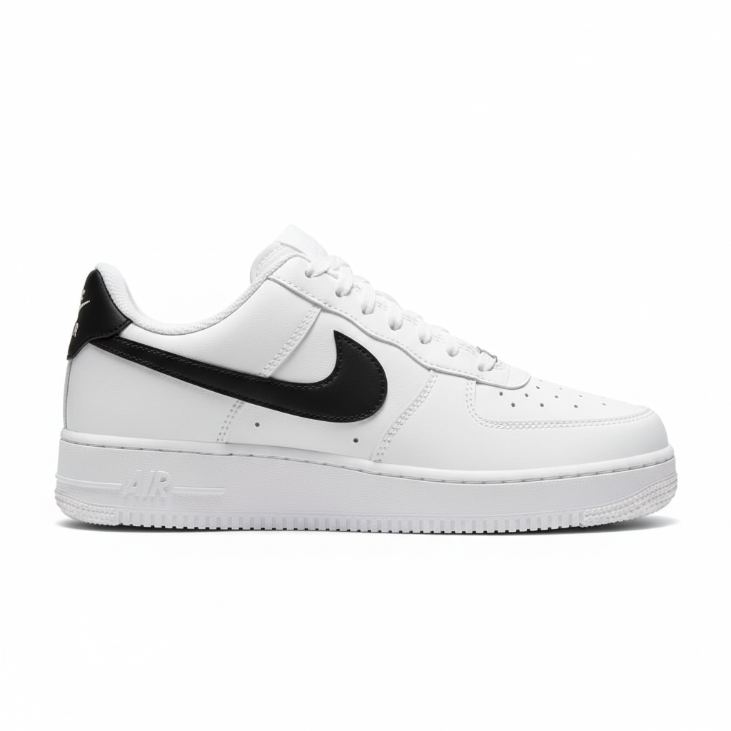 NIKE AIR FORCE 1 '07 WHITE AND BLACK