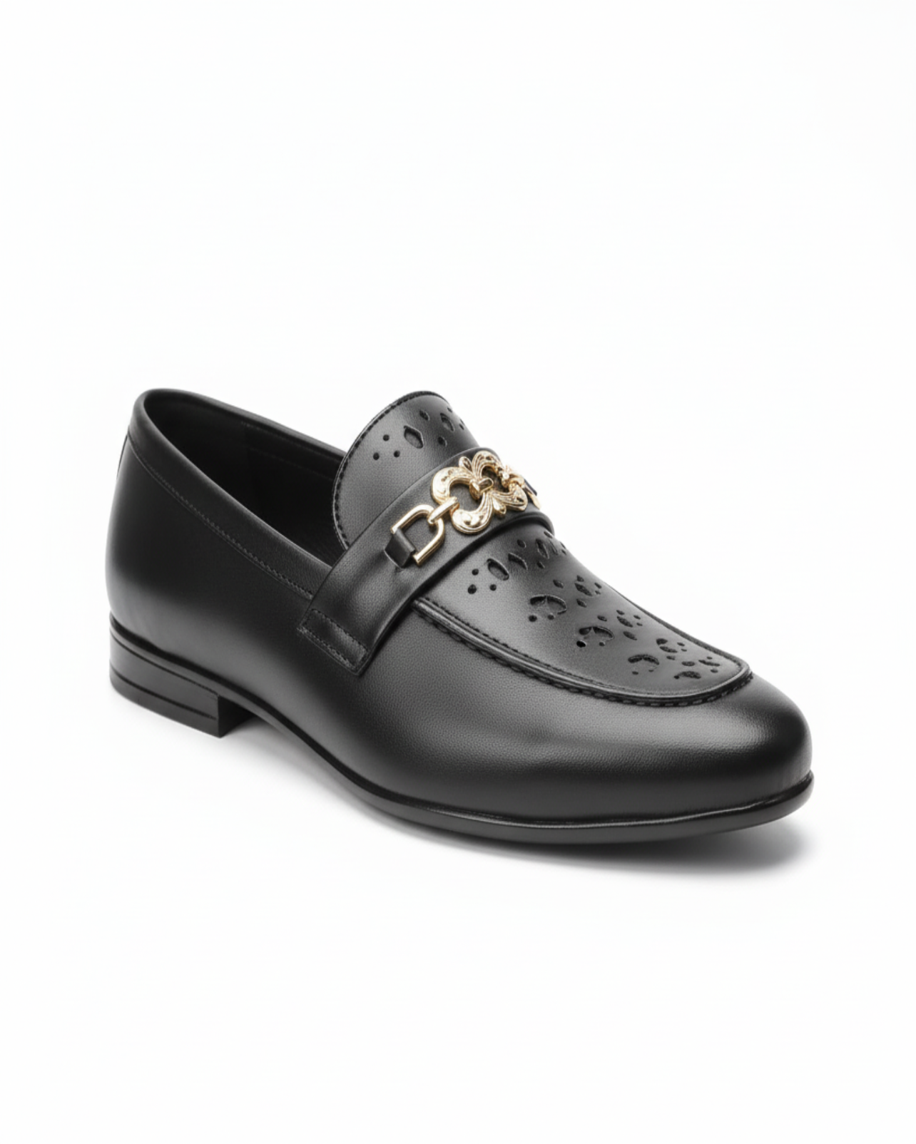 BLACK LEATHER LOAFER