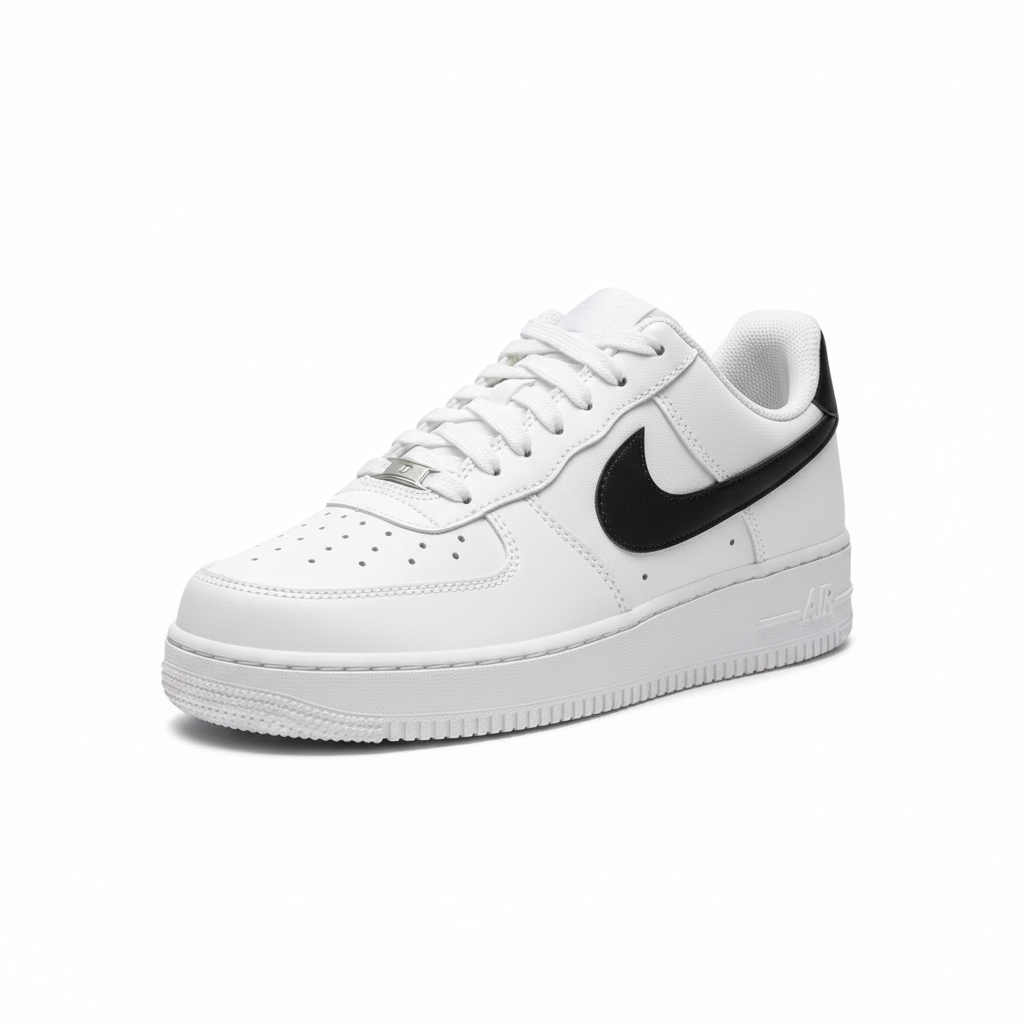 NIKE AIR FORCE 1 '07 WHITE AND BLACK