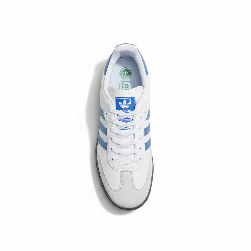 ADIDDAS SAMBA WHITE BLUE GUM