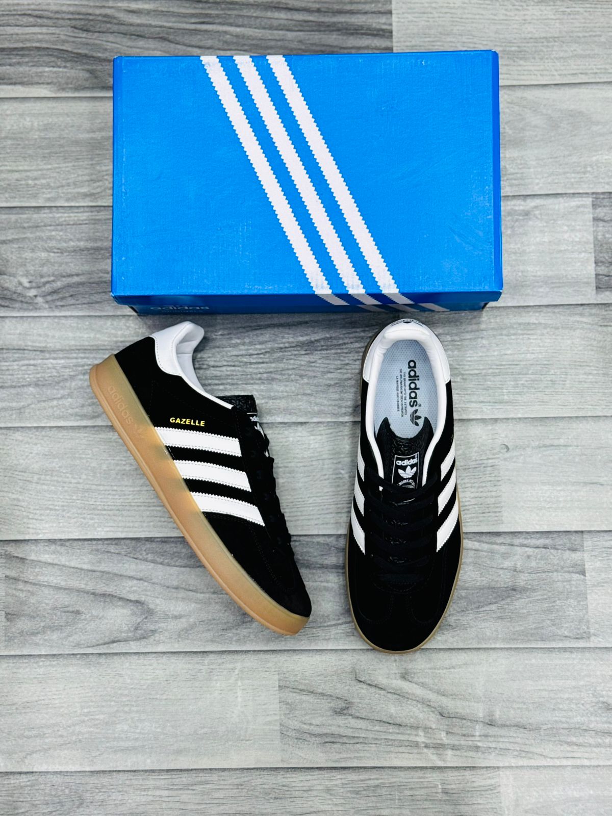 ADIDAS Gazelle (BLACK Suede) (AAA GRADE)