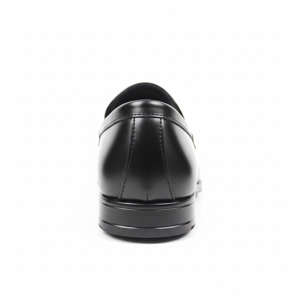 BLACK LEATHER LOAFER