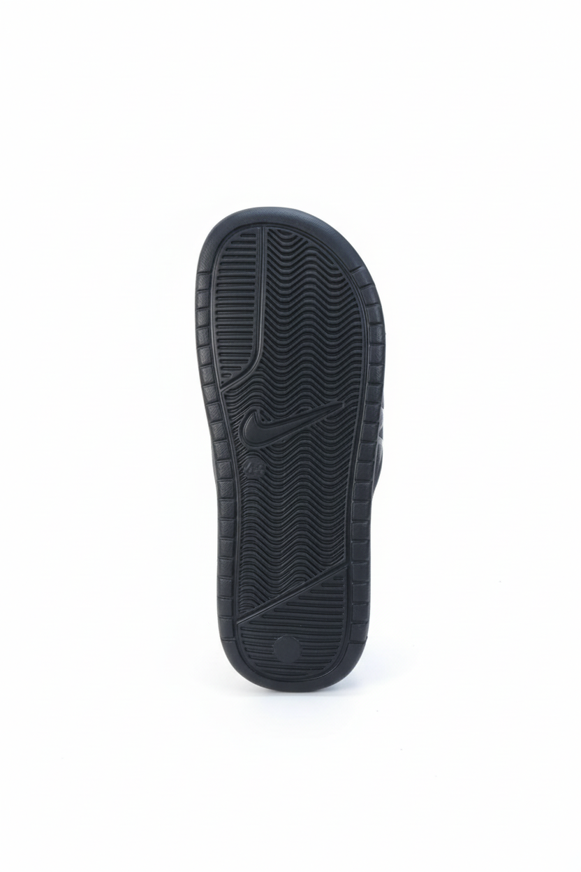 NIKE BENASSI SLIDE — BLACK & METALLIC GOLD