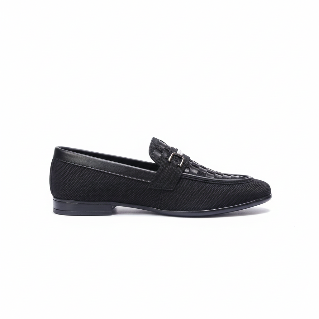 BLACK PATTERN LOAFER