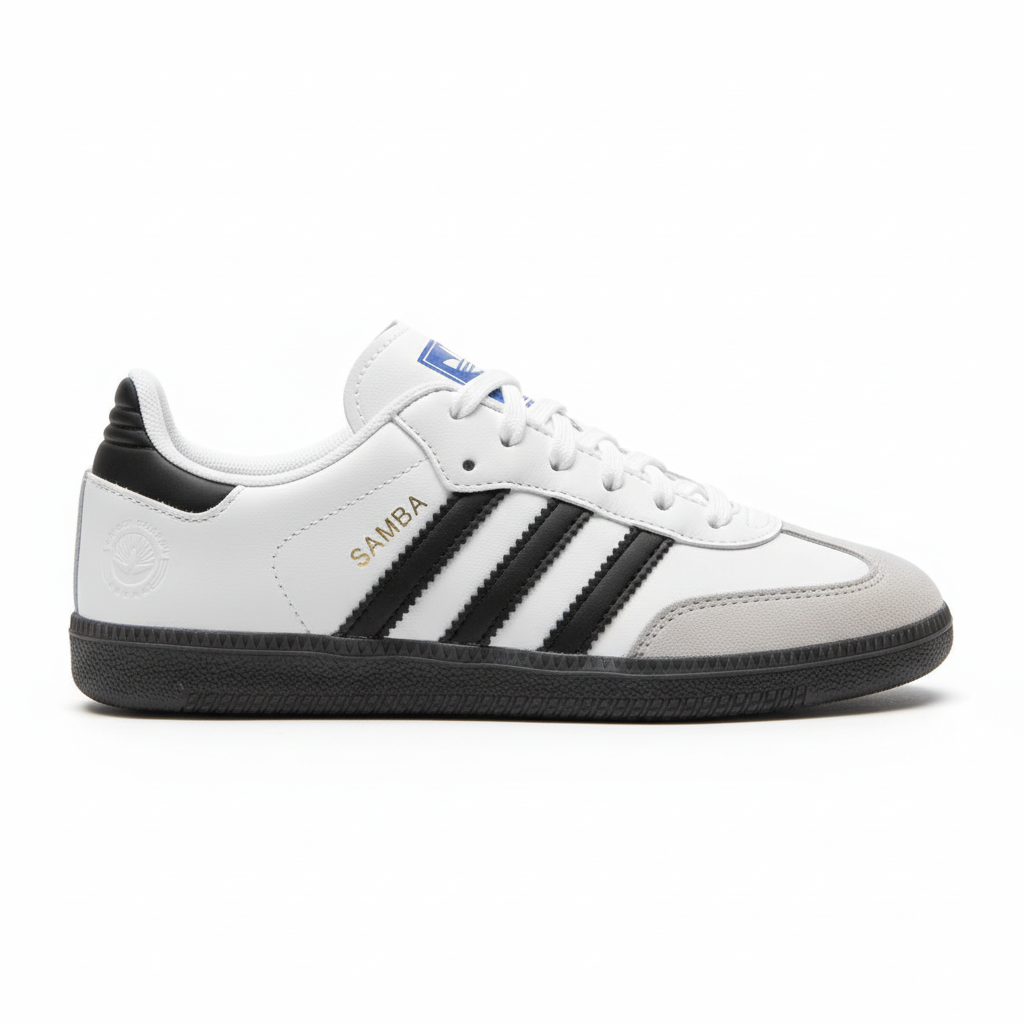 ADIDDAS SAMBA WHITE BLACK GUM
