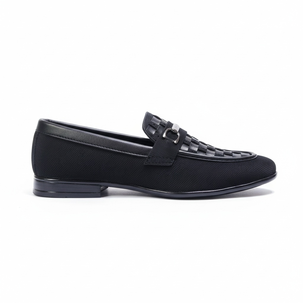 BLACK PATTERN LOAFER