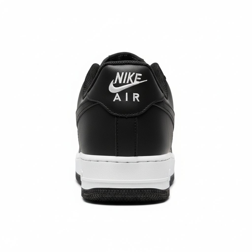 NIKE AIR FORCE 1 '07 BLACK AND WHITE (03)