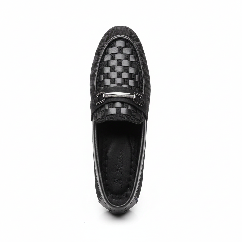 BLACK PATTERN LOAFER
