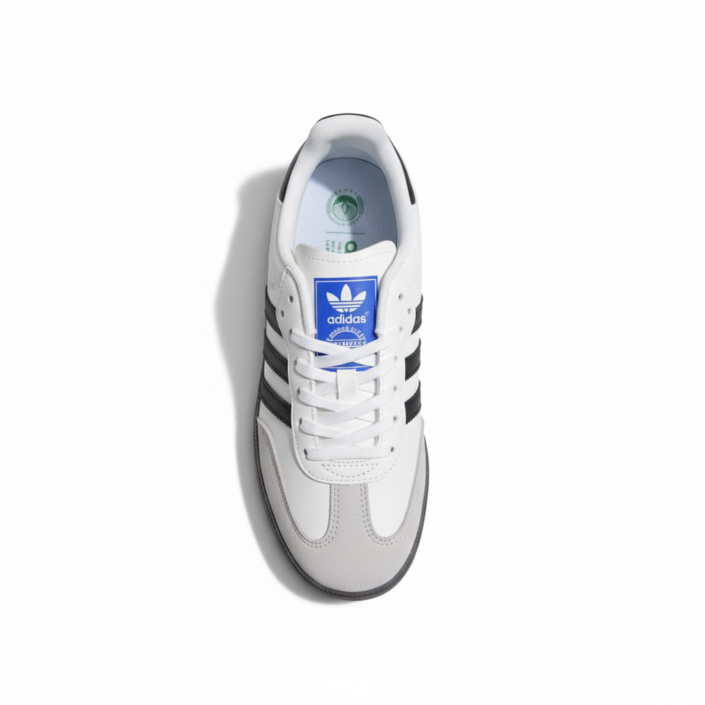 ADIDDAS SAMBA WHITE BLACK GUM