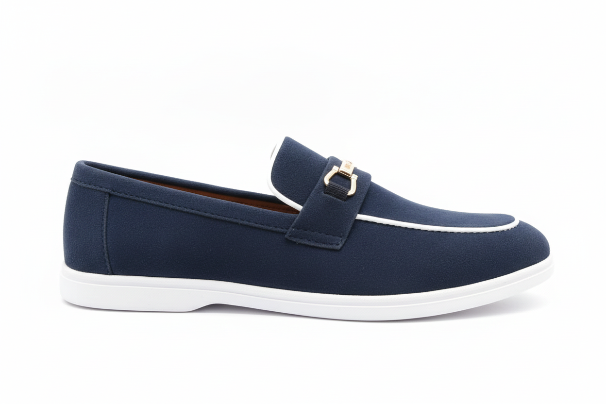 THE COMMODORE - NAVY BIT LOAFER