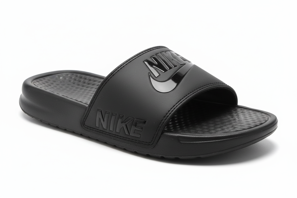 NIKE BENASSI SLIDE — TRIPLE BLACK