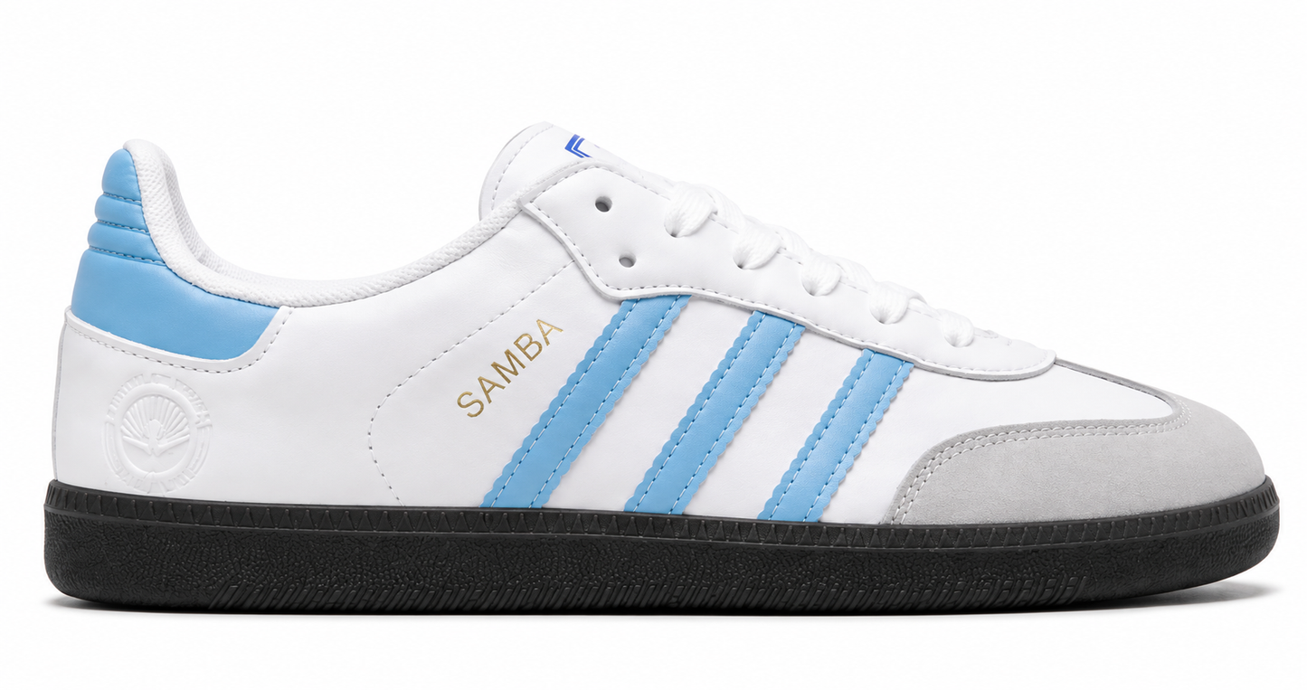 ADIDAS SAMBA WHITE SKY BLUE GUM