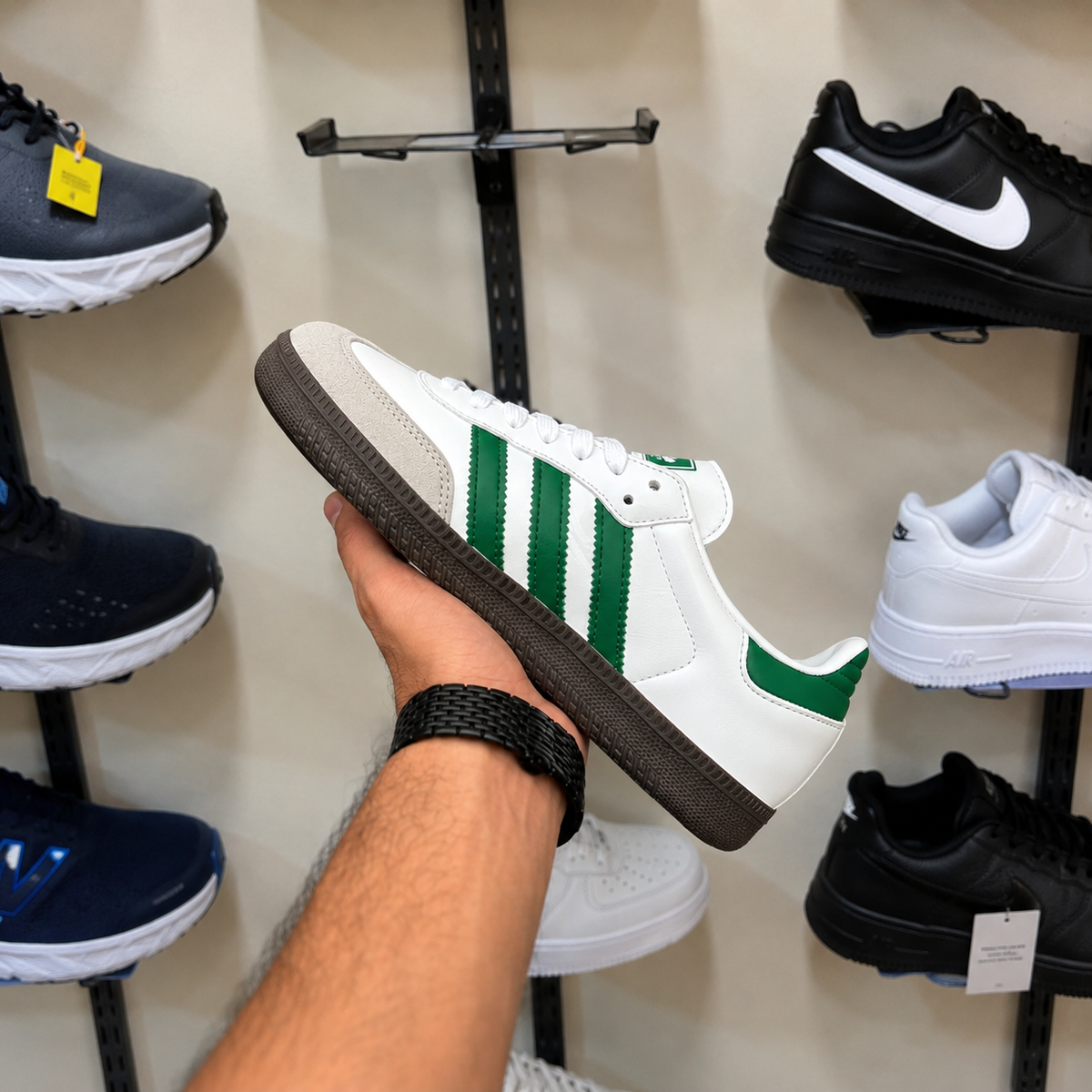 ADIDDAS SAMBA OG WHITE GREEN GUM (AAA GRADE)