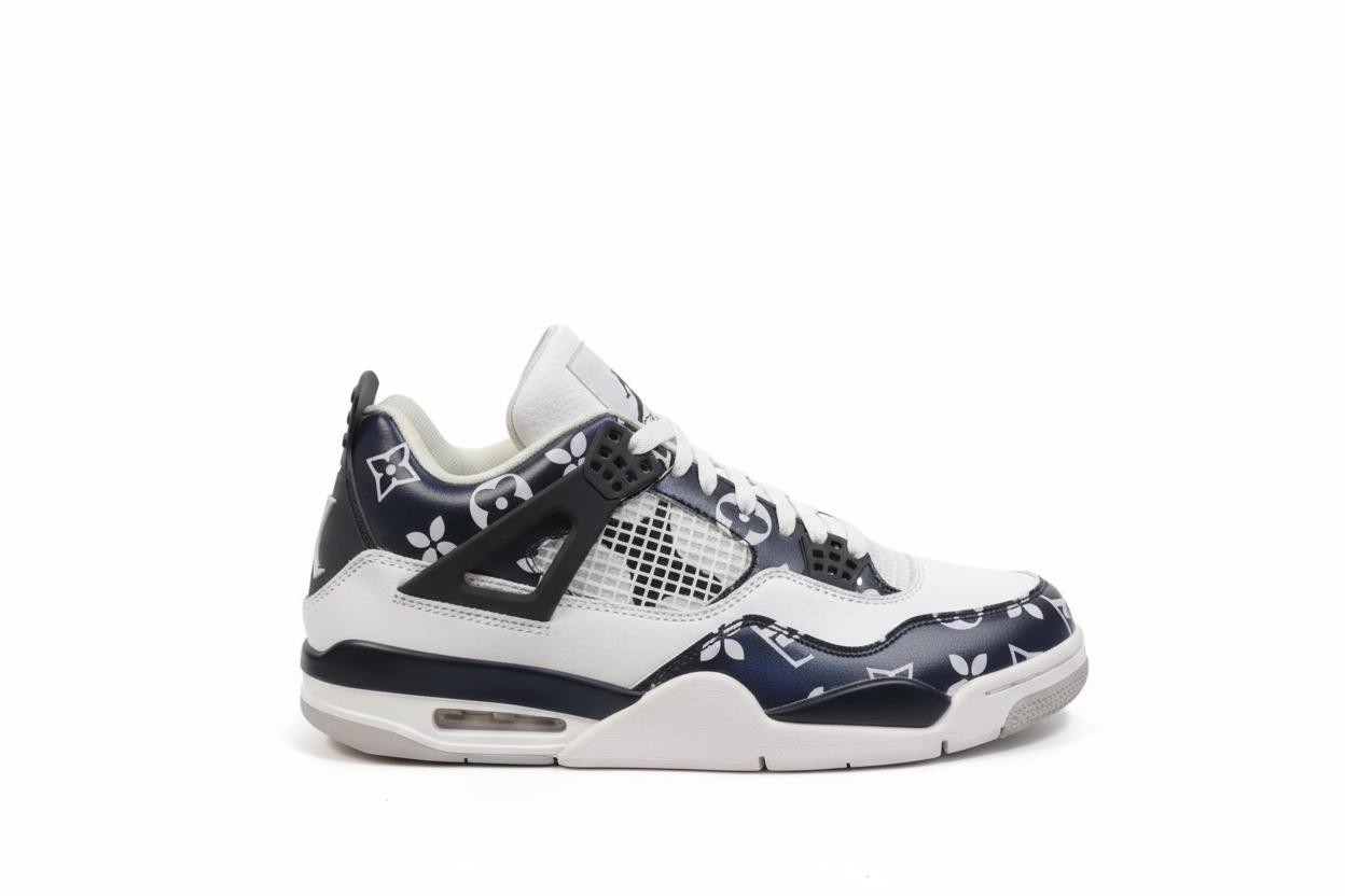 AIR JORDAN 4 NAVY WHITE LV