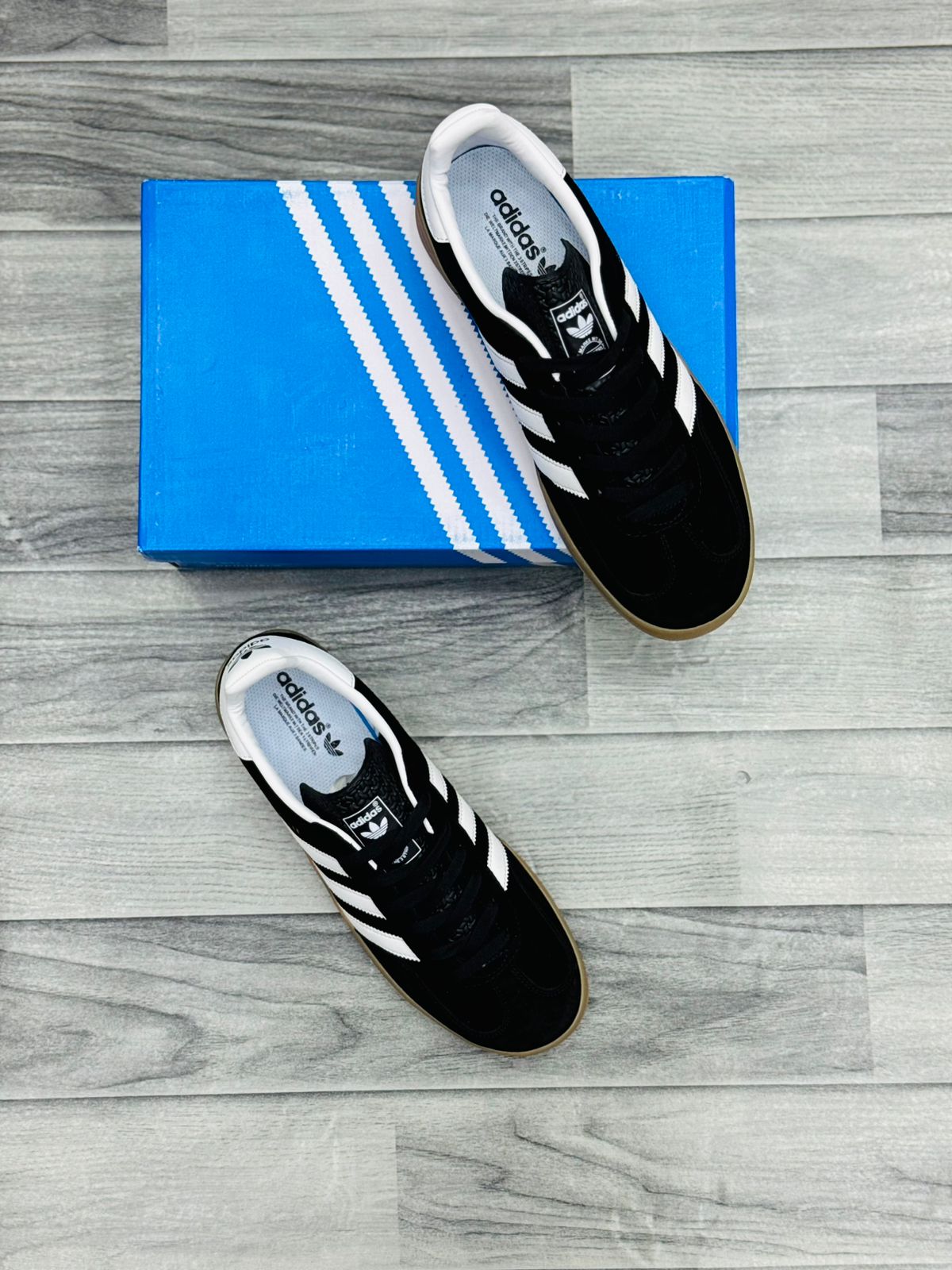 ADIDAS Gazelle (BLACK Suede) (AAA GRADE)