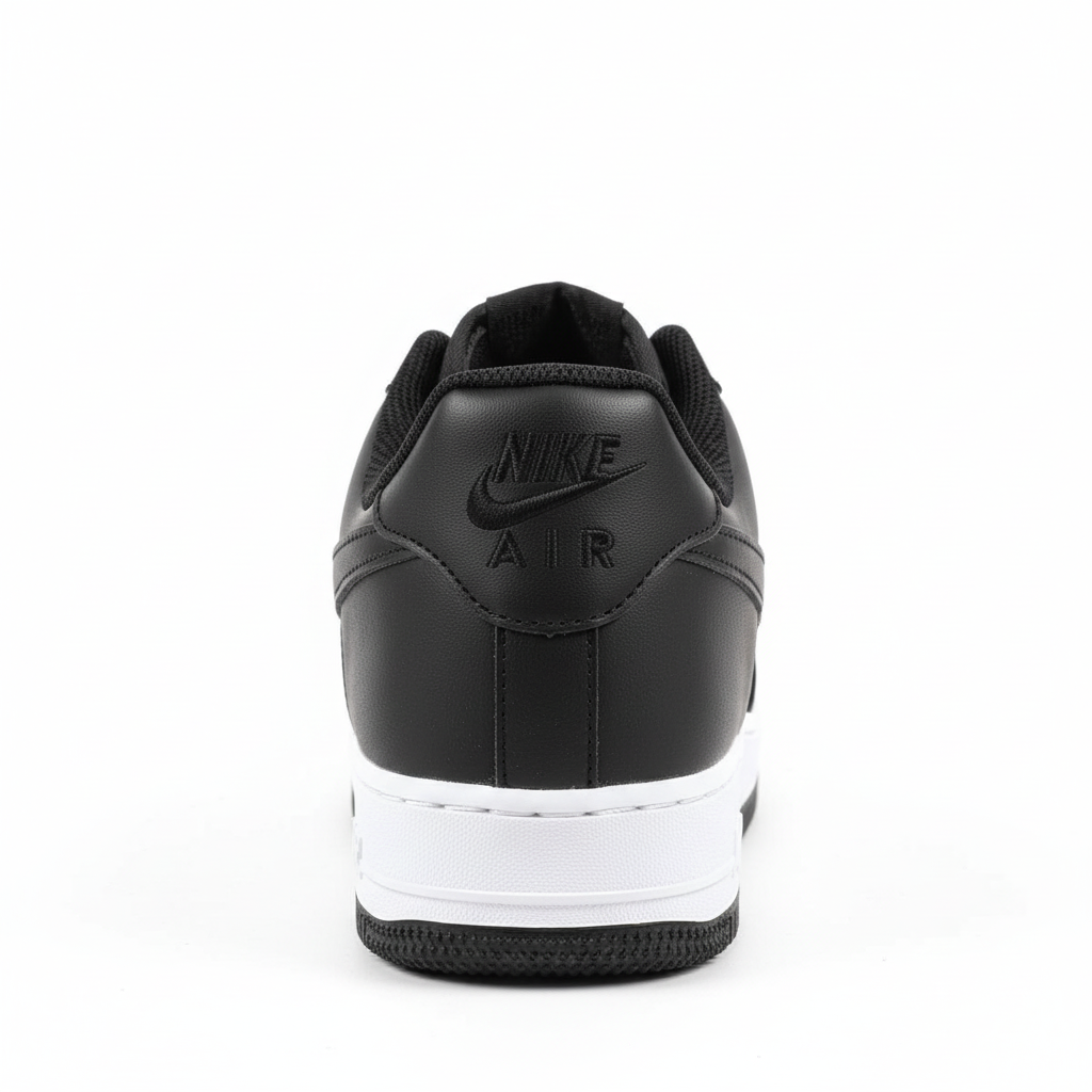 NIKE AIR FORCE 1 '07 BLACK AND WHITE (01)