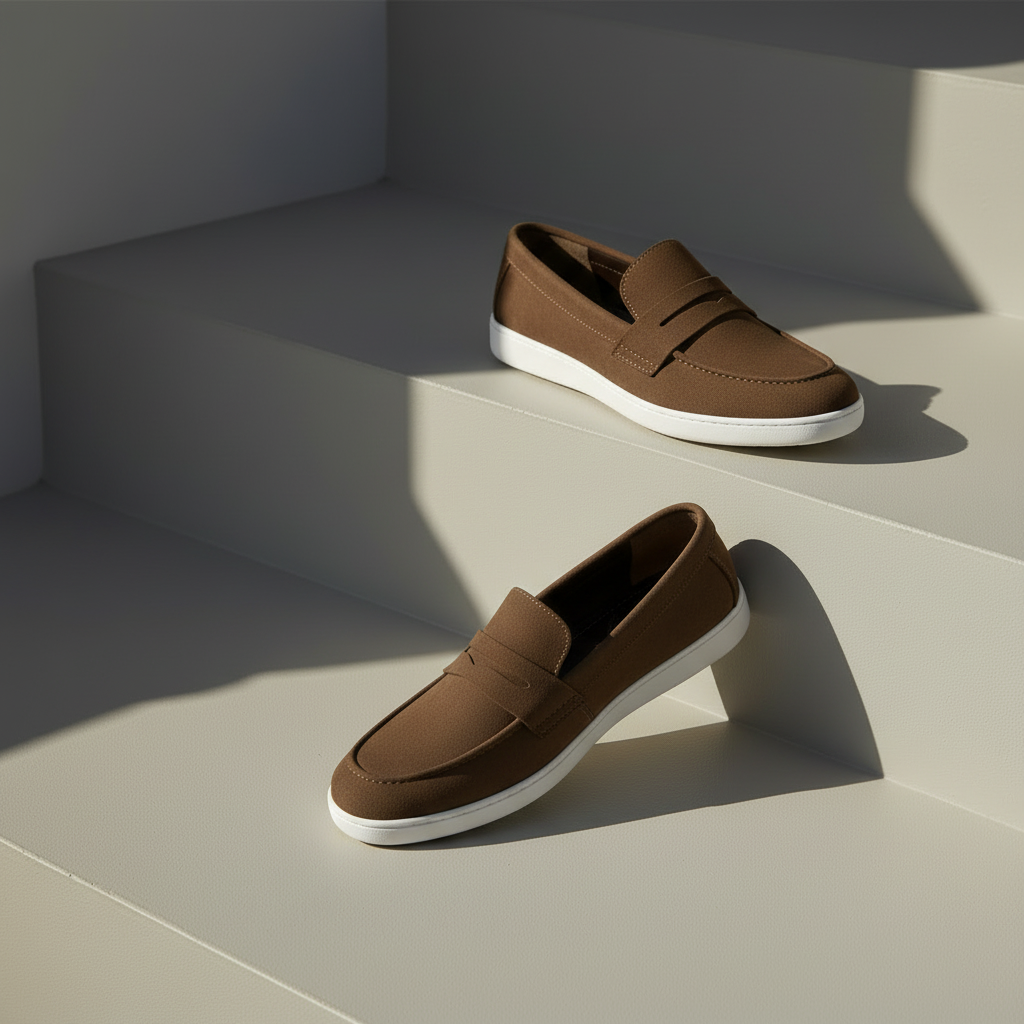 DARK BROWN SUEDE LOAFER