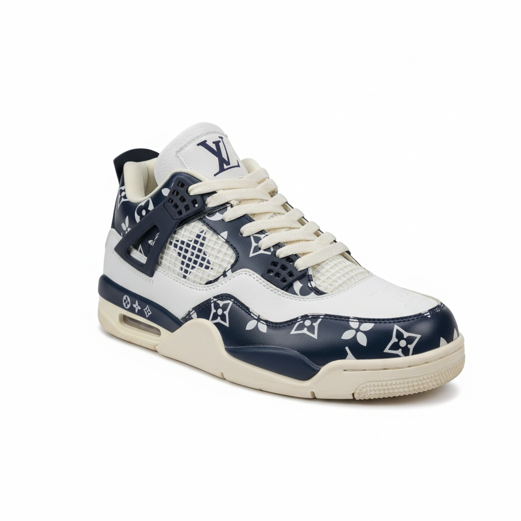 AIR JORDAN 4 NAVY WHITE LV
