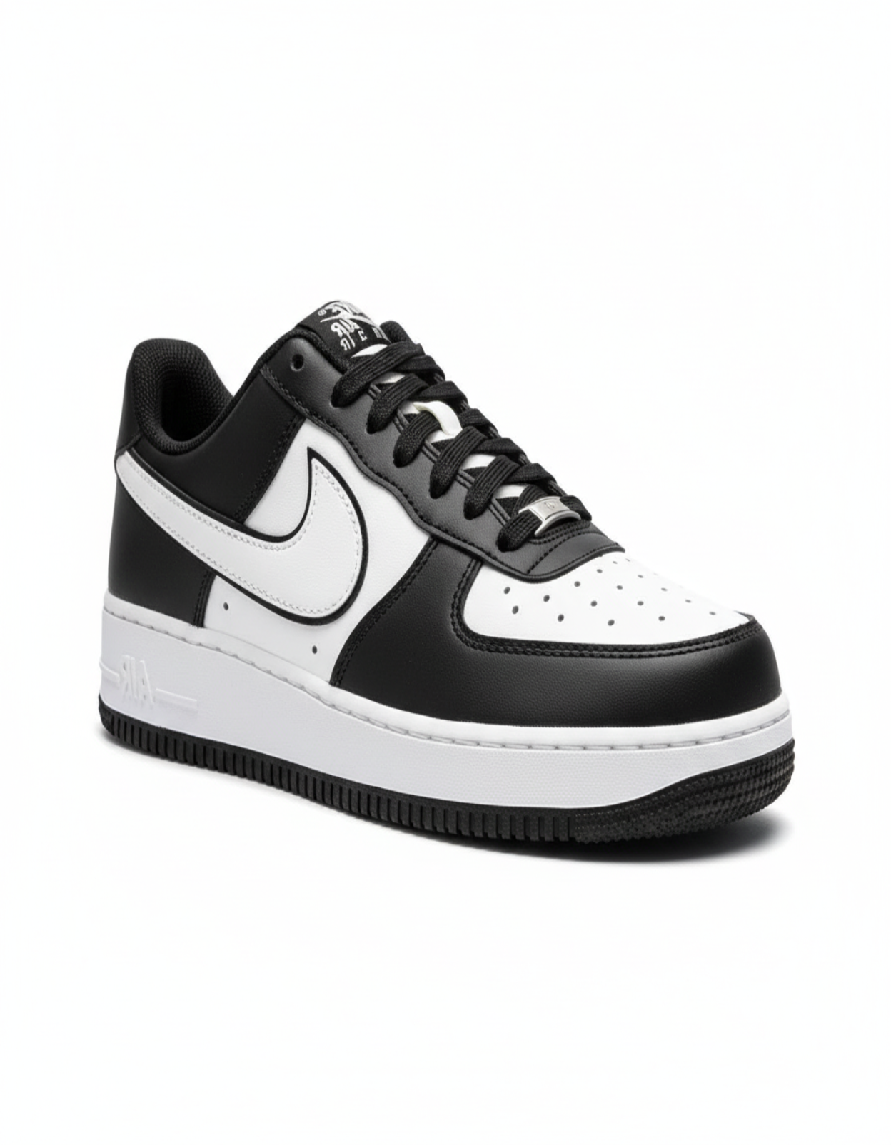 NIKE AIR FORCE 1 '07 BLACK AND WHITE (01)